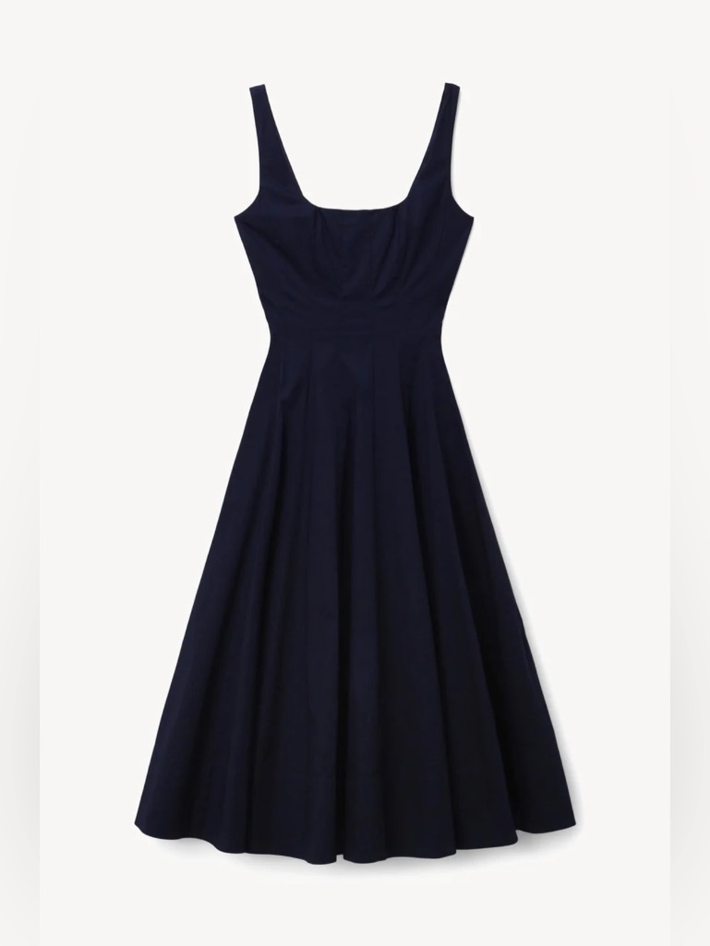 STAUD Wells Midi Dress in Navy Size 6 in Navy NWT - Picture 5 of 15